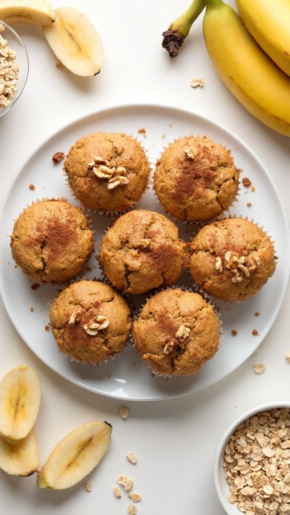 Banana Oatmeal Muffins