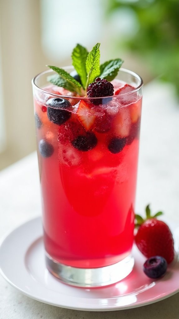 berry hibiscus refreshing drink