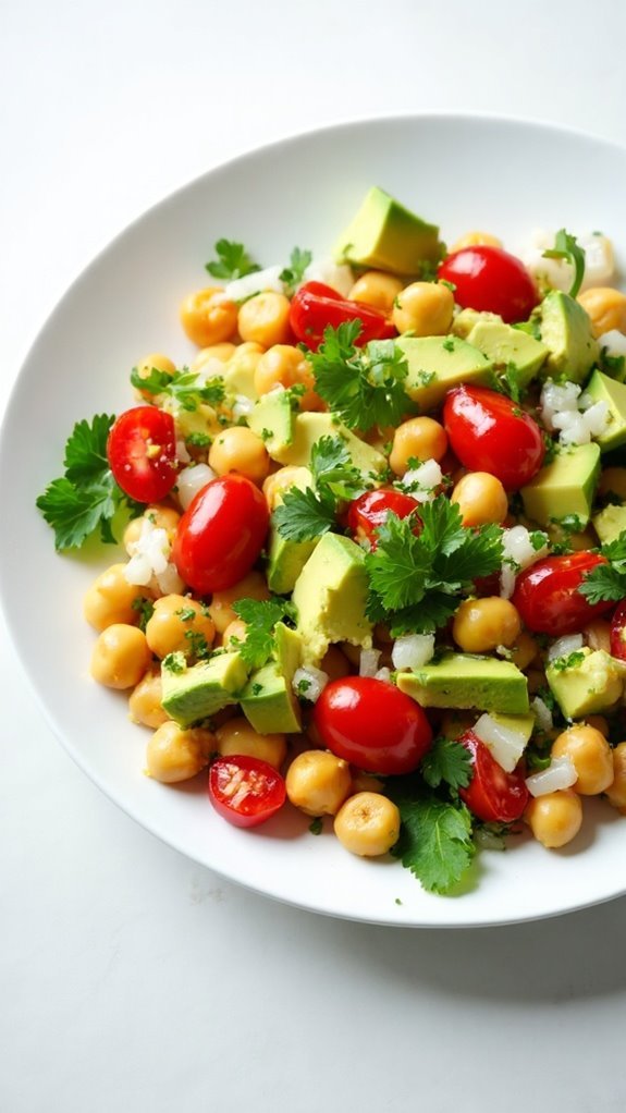 Spicy Chickpea and Avocado Salad