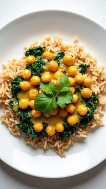 chickpea spinach curry recipe