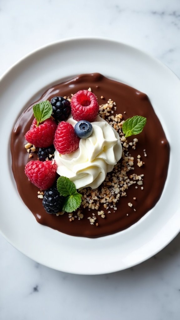 creamy avocado chocolate dessert