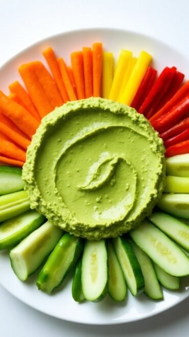 creamy avocado veggie dip