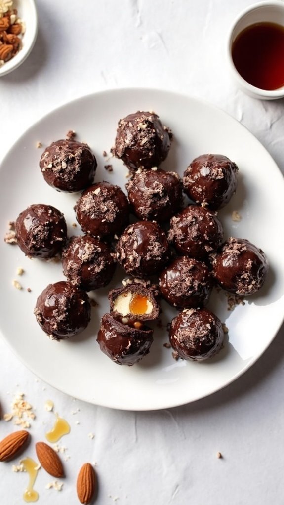 Dark Chocolate Almond Energy Bites