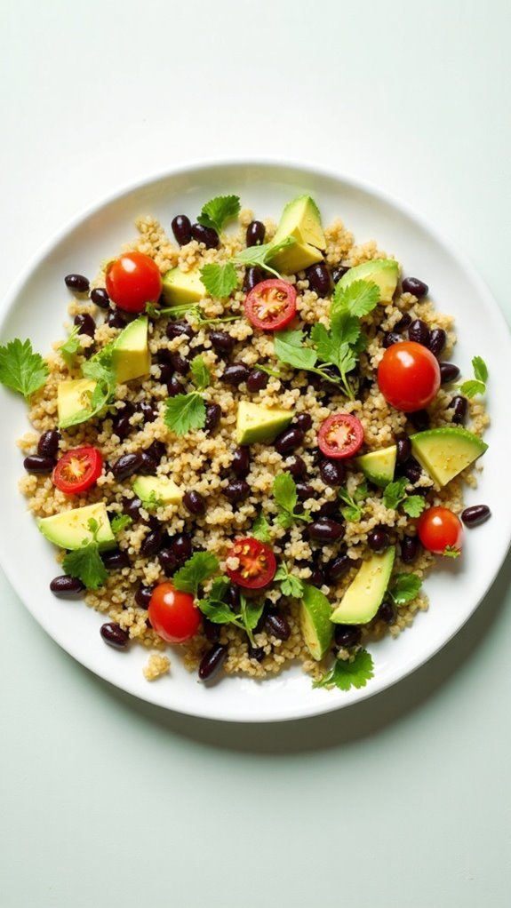 nutritious quinoa black bean salad