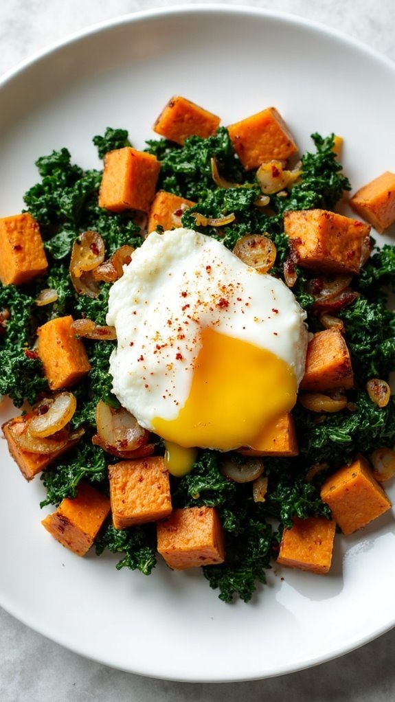 Sweet Potato and Kale Hash