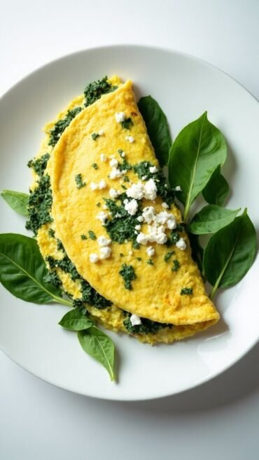 spinach feta egg dish